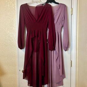 •SOLD•Bundle of Burgundy and Mauve High Lows